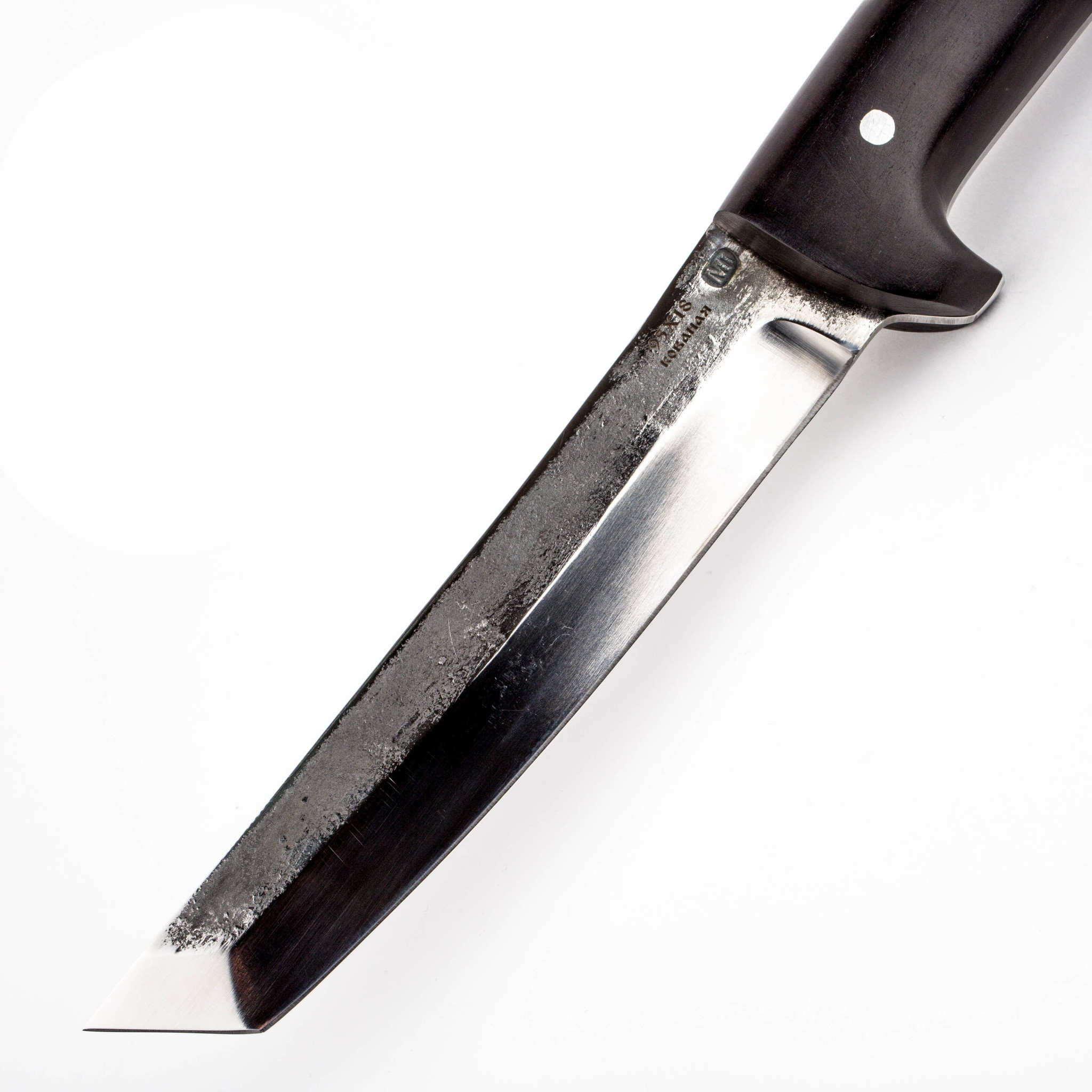 Нож Тантоид MT-12, черный граб, сталь 95х18 ковка - фото 2