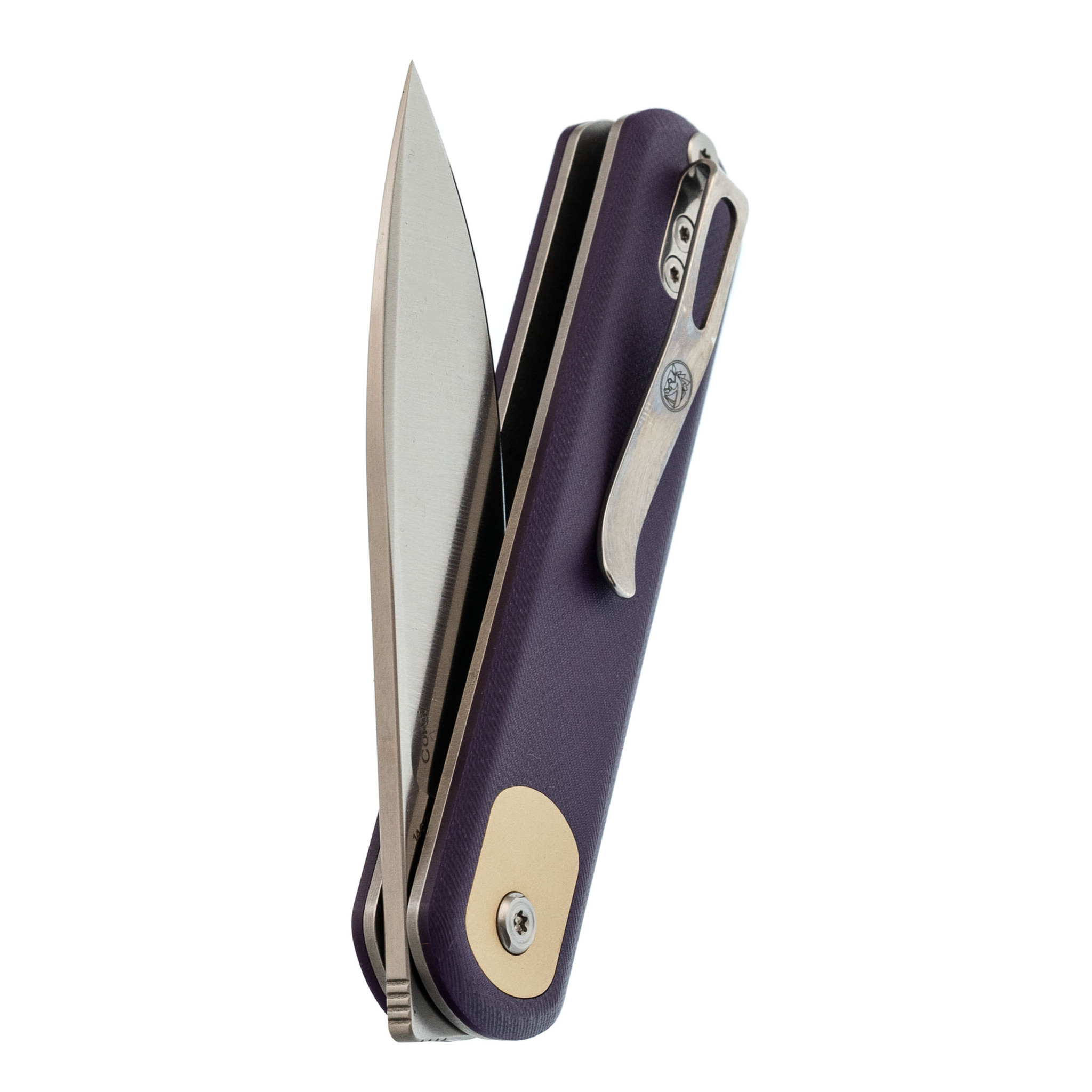 Складной нож Corgi Vosteed, сталь 14C28N, рукоять G10, фиолетовый - фото 5