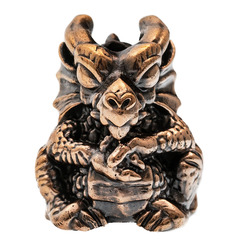 Фото Бусина для темляка Дракон, бронза