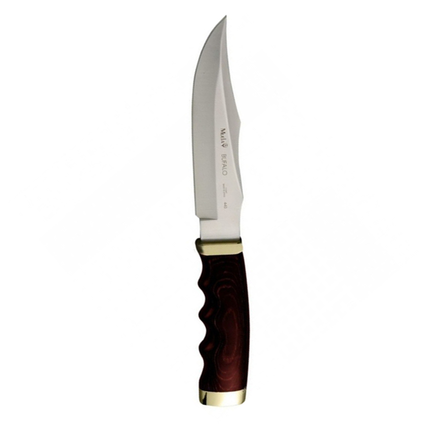 Нож с фиксированным клинком Muela Bufalo, сталь X50CrMoV15, рукоять Pakka Wood, коричневый от Ножиков