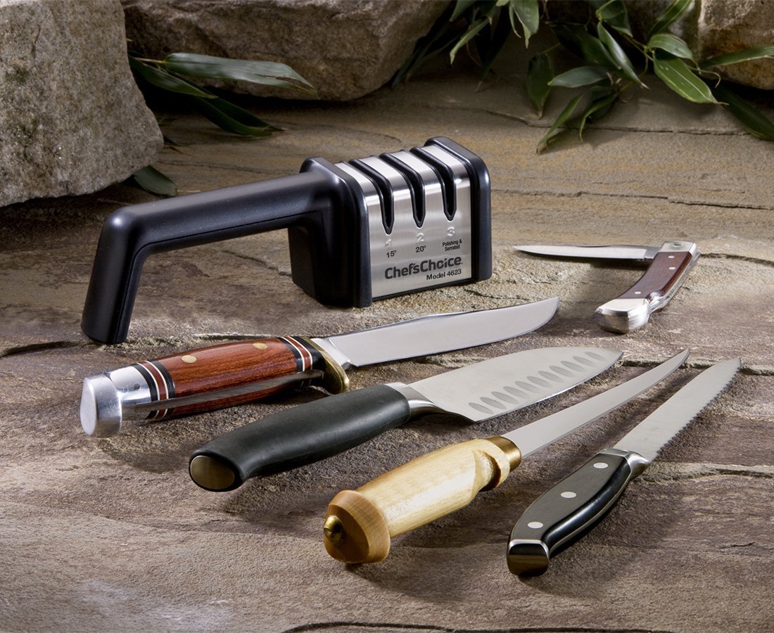 Механическая точилка для заточки ножей (азиатские, европейские и серрейторные) Chef'sChoice 4623 от Ножиков