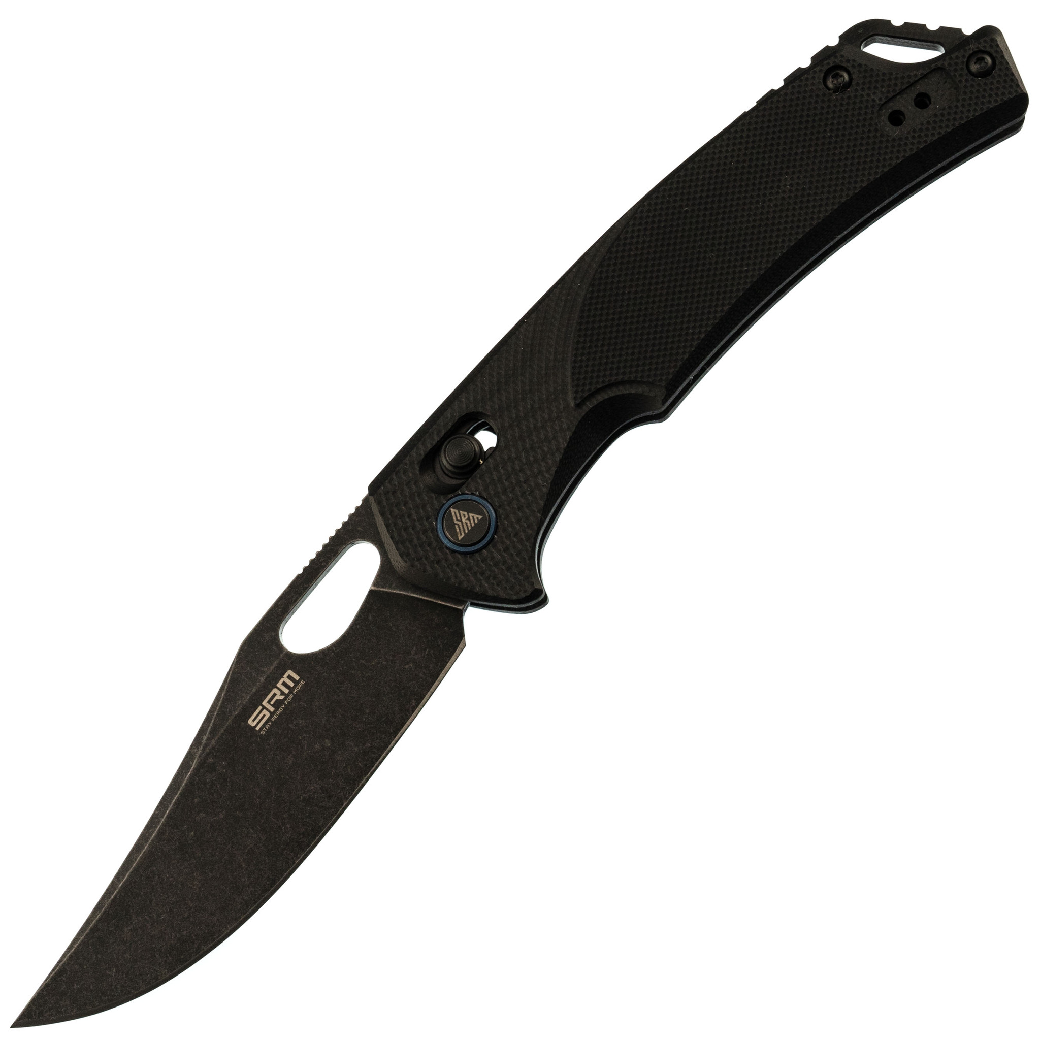 Складной нож SRM 9201, сталь D2 Blackwash, рукоять Black G10