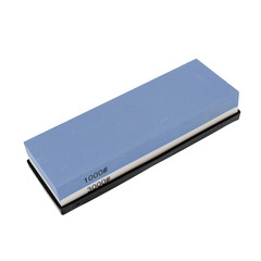 Фото Двухсторонний водный камень для заточки изделий из стали, зернистость 3000/1000, синий/белый