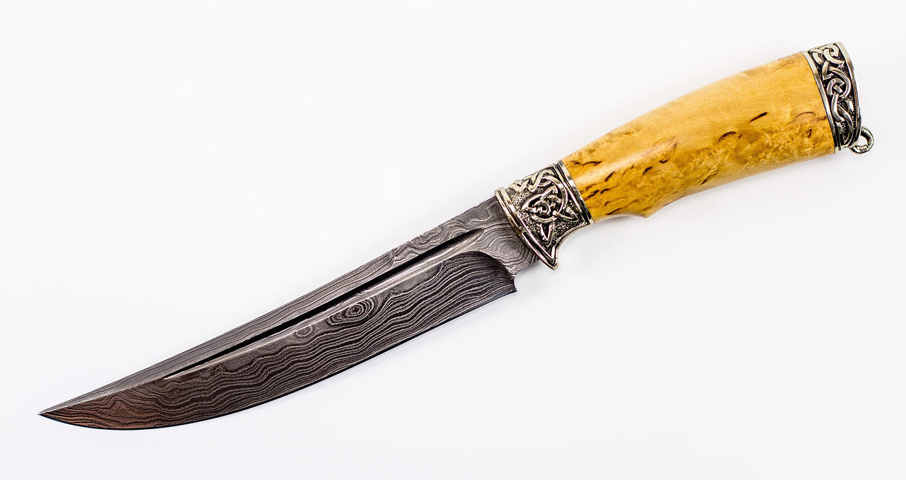 Авторский Нож из Дамаска №18, Кизляр