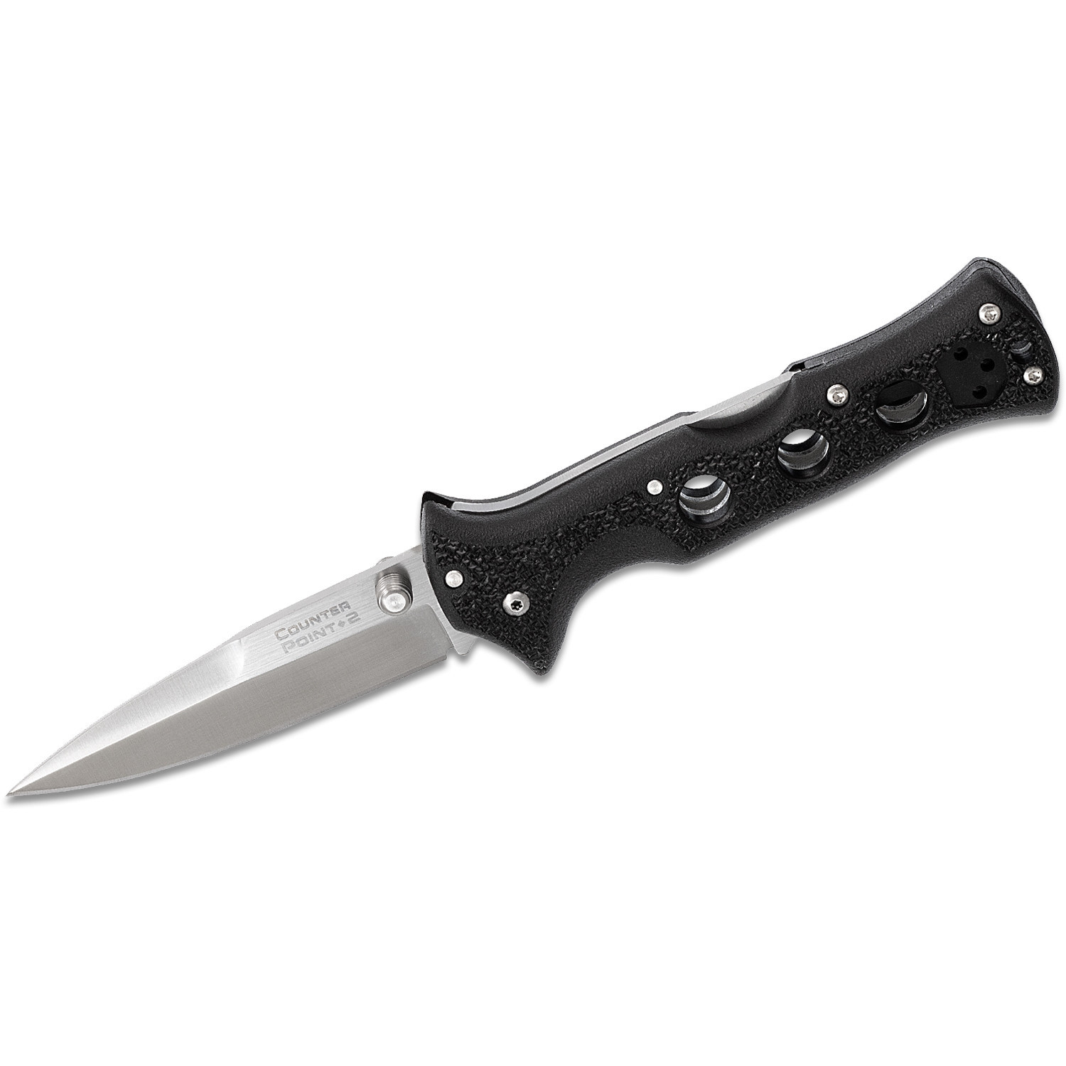 Складной нож Counter Point II - Cold Steel 10ACNC, сталь 440C, рукоять Grivory® (высококачественный полимер) черная - фото 2