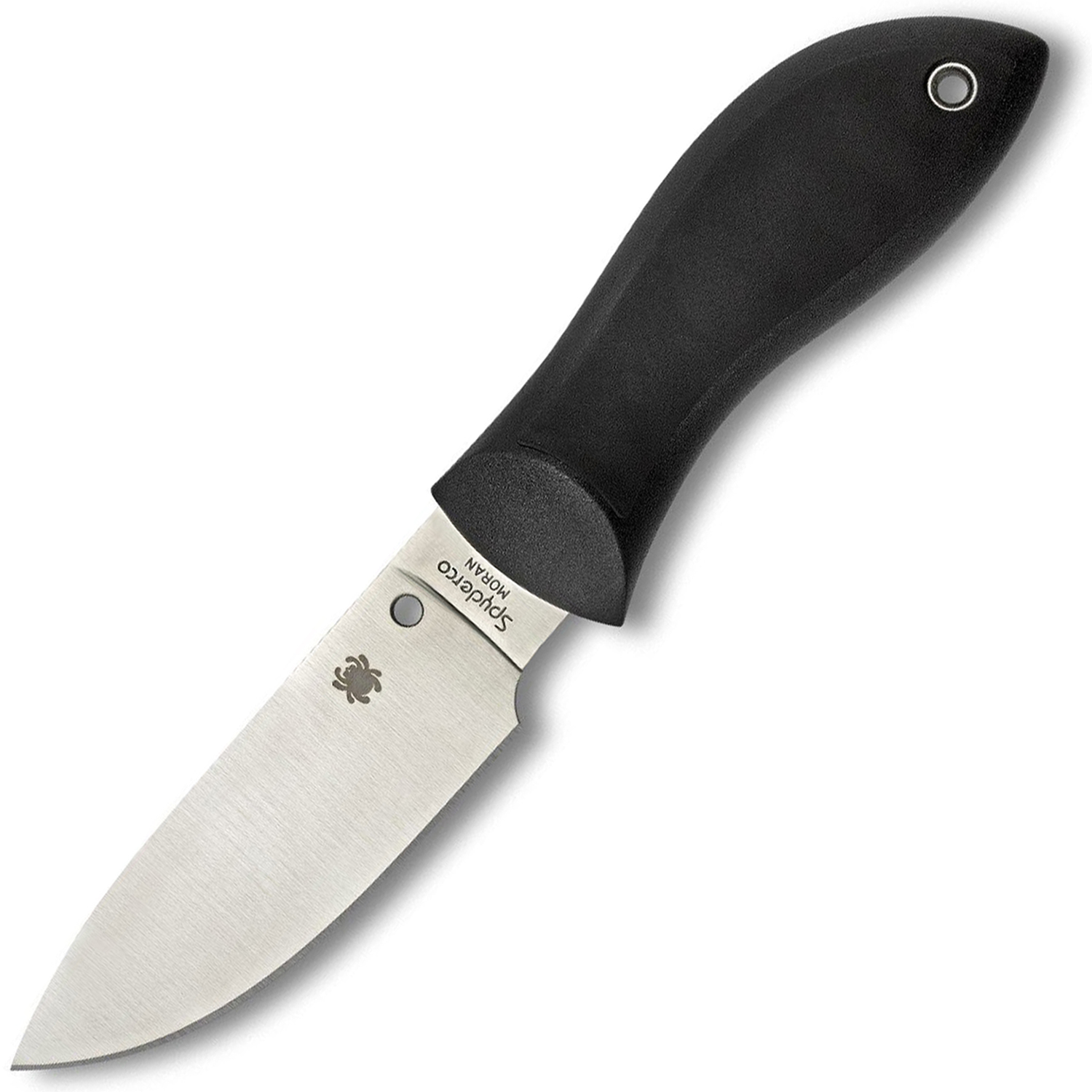 Нож с фиксированным клинком Bill Moran™ Spyderco FB02P, сталь VG-10 Satin Plain, рукоять термопластик FRN/кратон, чёрный