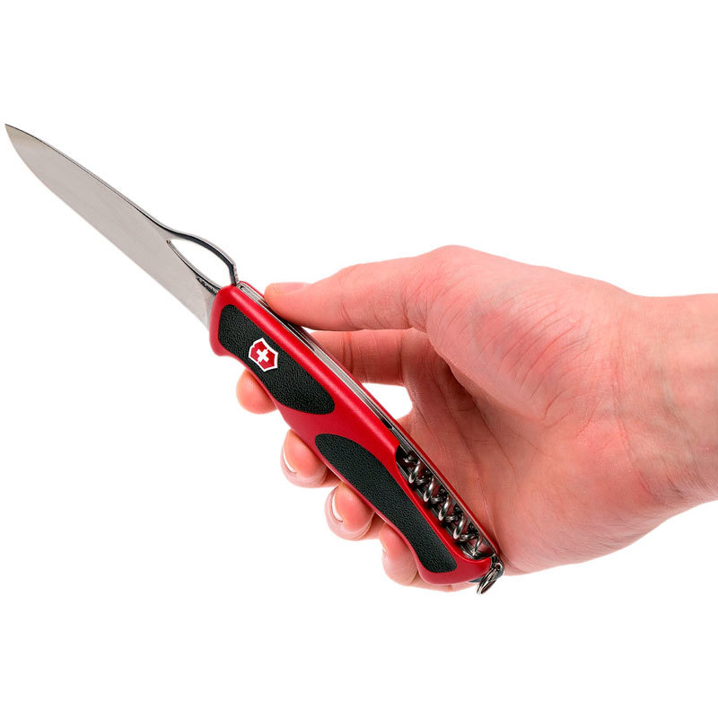 Нож перочинный Victorinox RangerGrip 63 0.9523.MC 130мм 5 функций красно-чёрный - фото 5