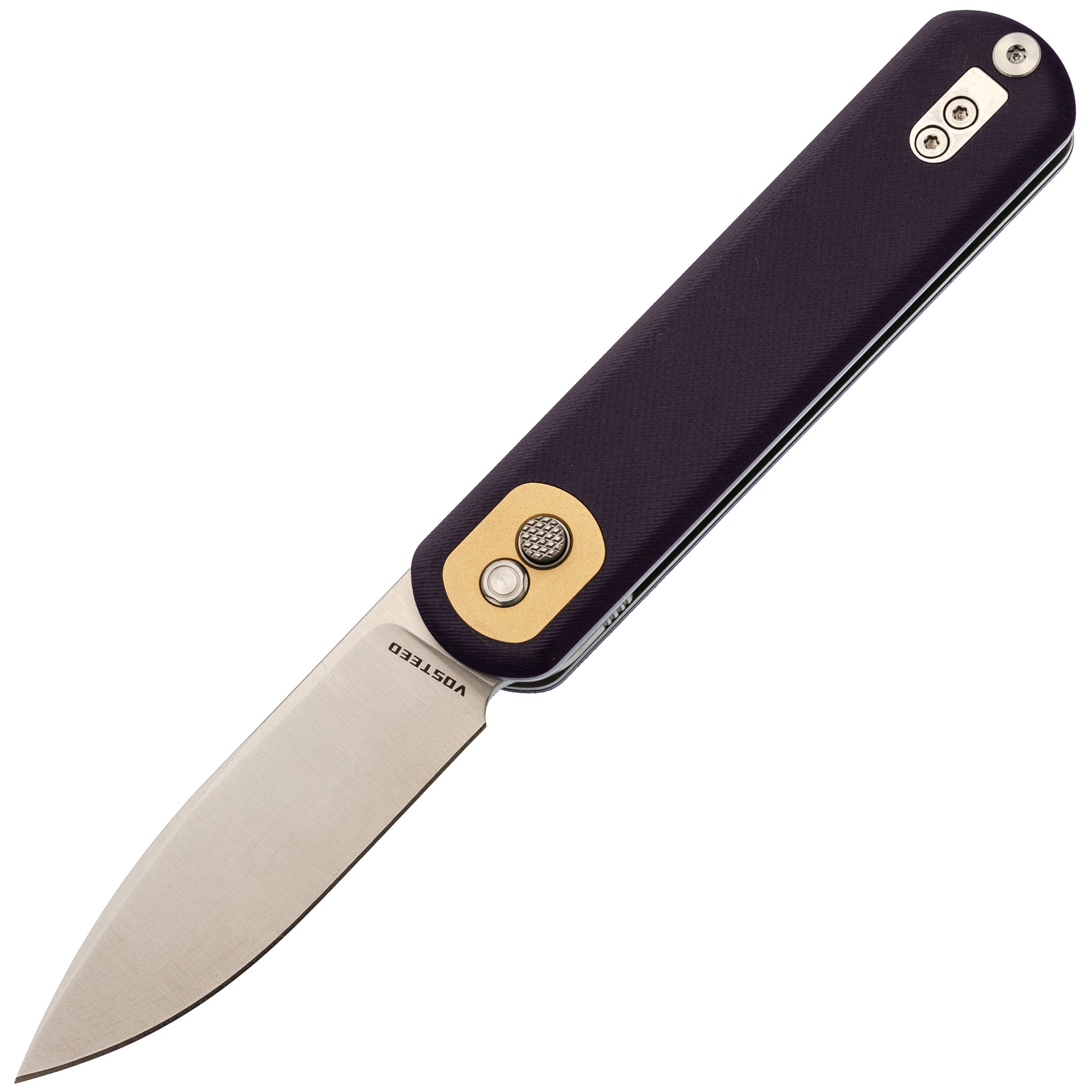 Складной нож Corgi Vosteed, сталь 14C28N, рукоять G10, фиолетовый - фото 1