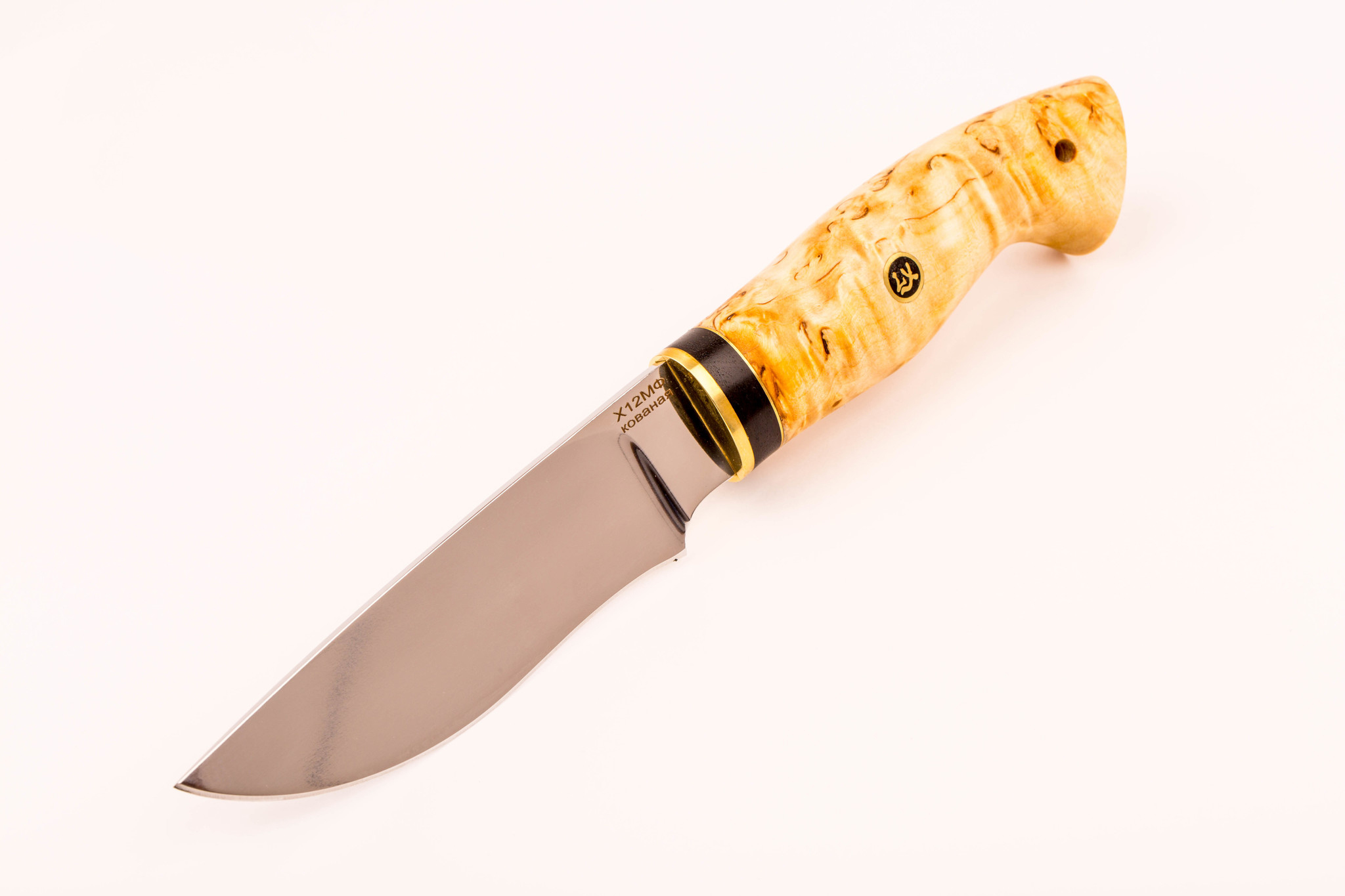 Нож Тундра, сталь Х12МФ, карельская берёза от Ножиков