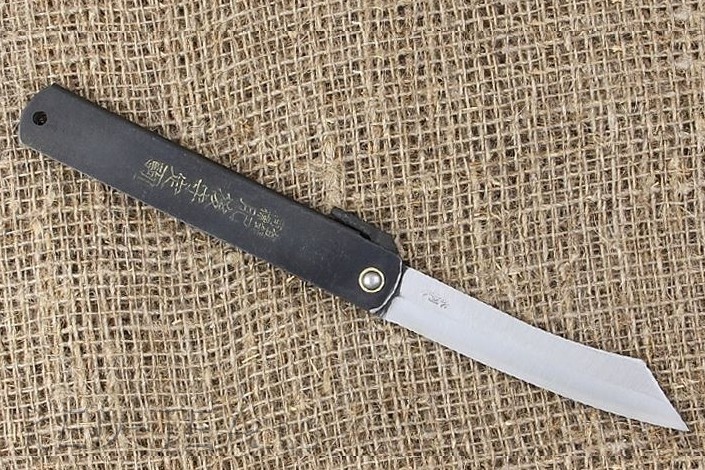 Нож складной Higonokami, сталь AoGami, рукоять нержавеющая сталь - фото 6