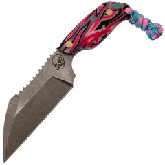 Фото Нож Naga II XL Варнклиф розовый, рукоять розово-голубая микарта, ножны розовый кайдекс