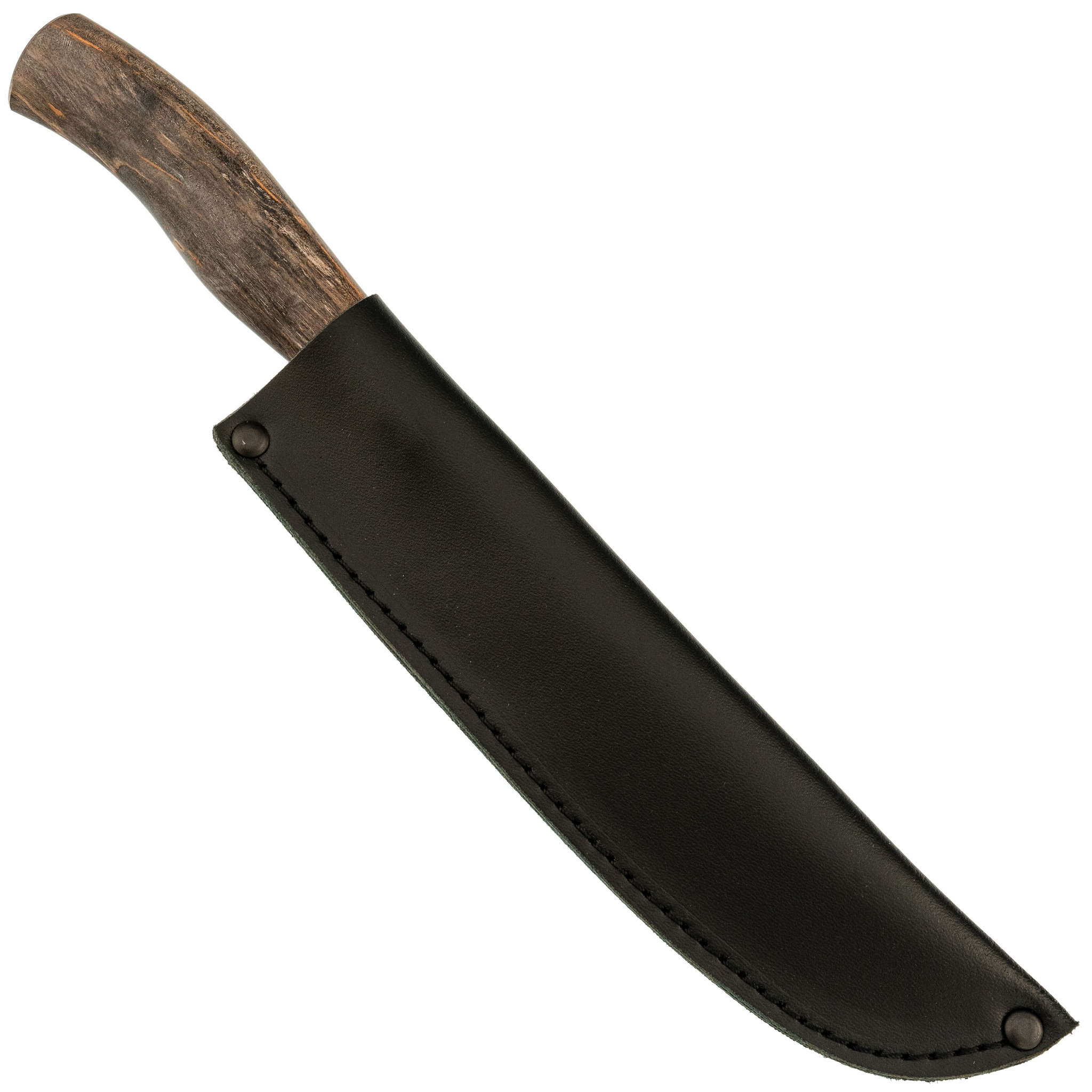 Нож кухонный Шеф-1  Х12МФ, карельская береза, мельхиор - фото 6