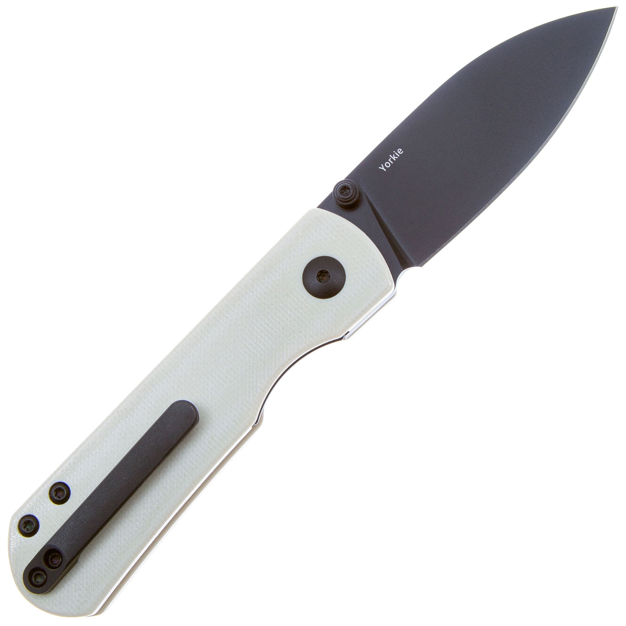 Складной нож Kizer Yorkie Black, сталь M390, рукоять G10, белый - фото 2