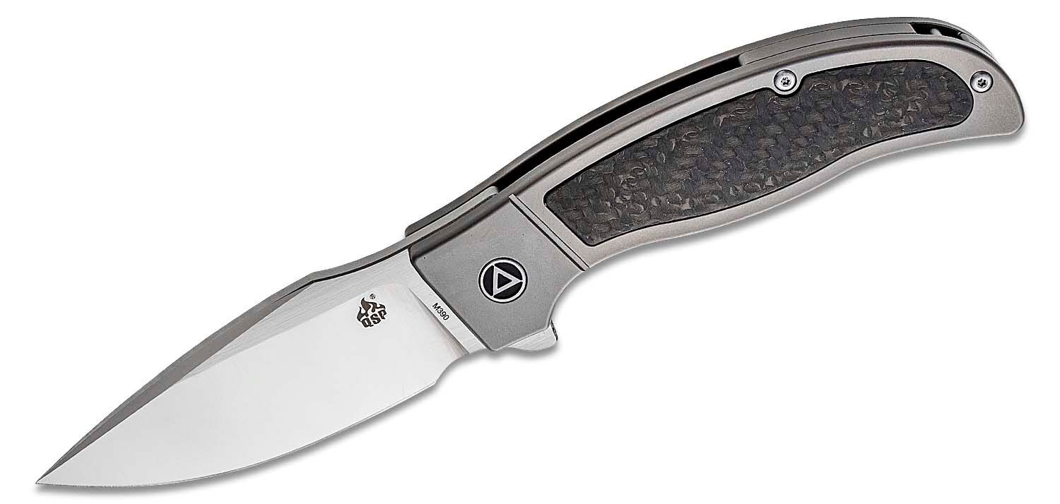 Складной нож QSP Legatus QS136-A, сталь M390, рукоять титан/карбон