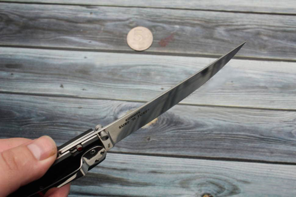 Складной нож CRKT Surf' N Turf Folder, сталь 5Cr15MoV, рукоять ацетальная смола (полиоксиметилен) - фото 6