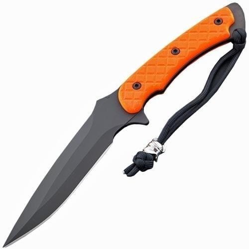 Нож с фиксированным клинком Spartan Blades Ares, сталь CPM-S35VN, рукоять оранжевая микарта, чехол черный складной нож spartan blades kranos сталь cpm s35vn рукоять титан черный carbon fiber