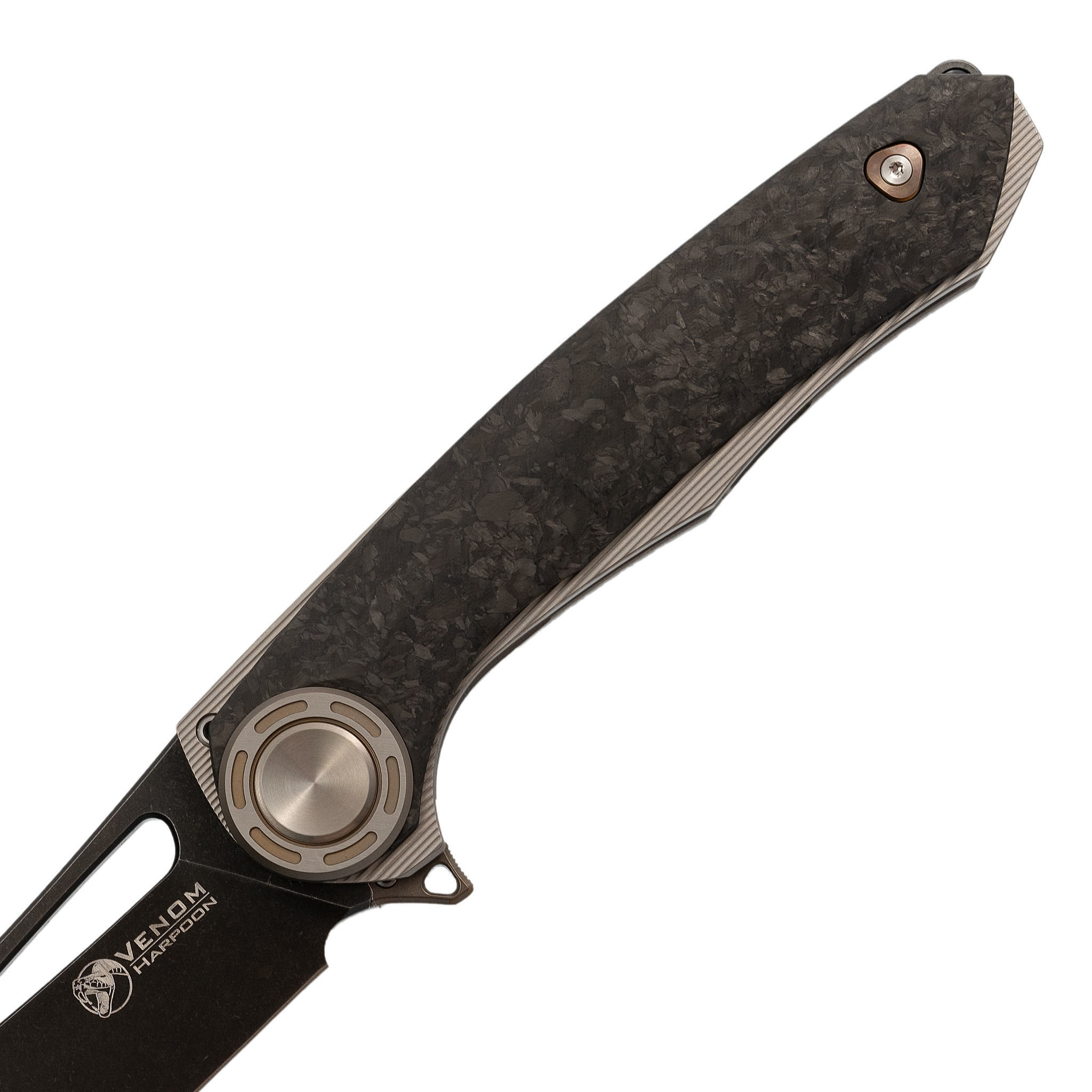 фото Складной нож harpoon black (гарпун) от kevin john, сталь m390
