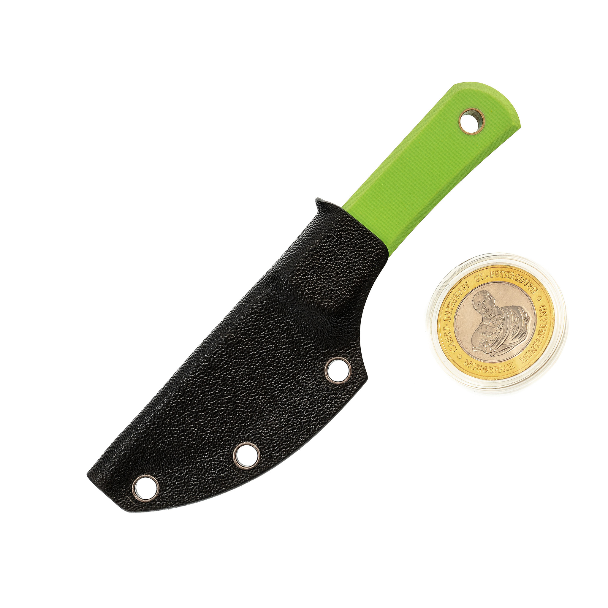 Нож Колибри, сталь N690, рукоять G10, салатовый от Ножиков
