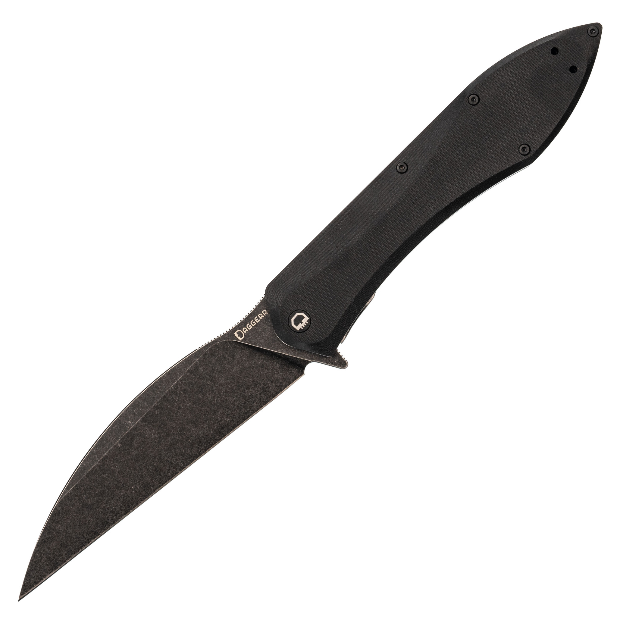 Складной нож Daggerr Voron All Black, сталь D2, рукоять G10