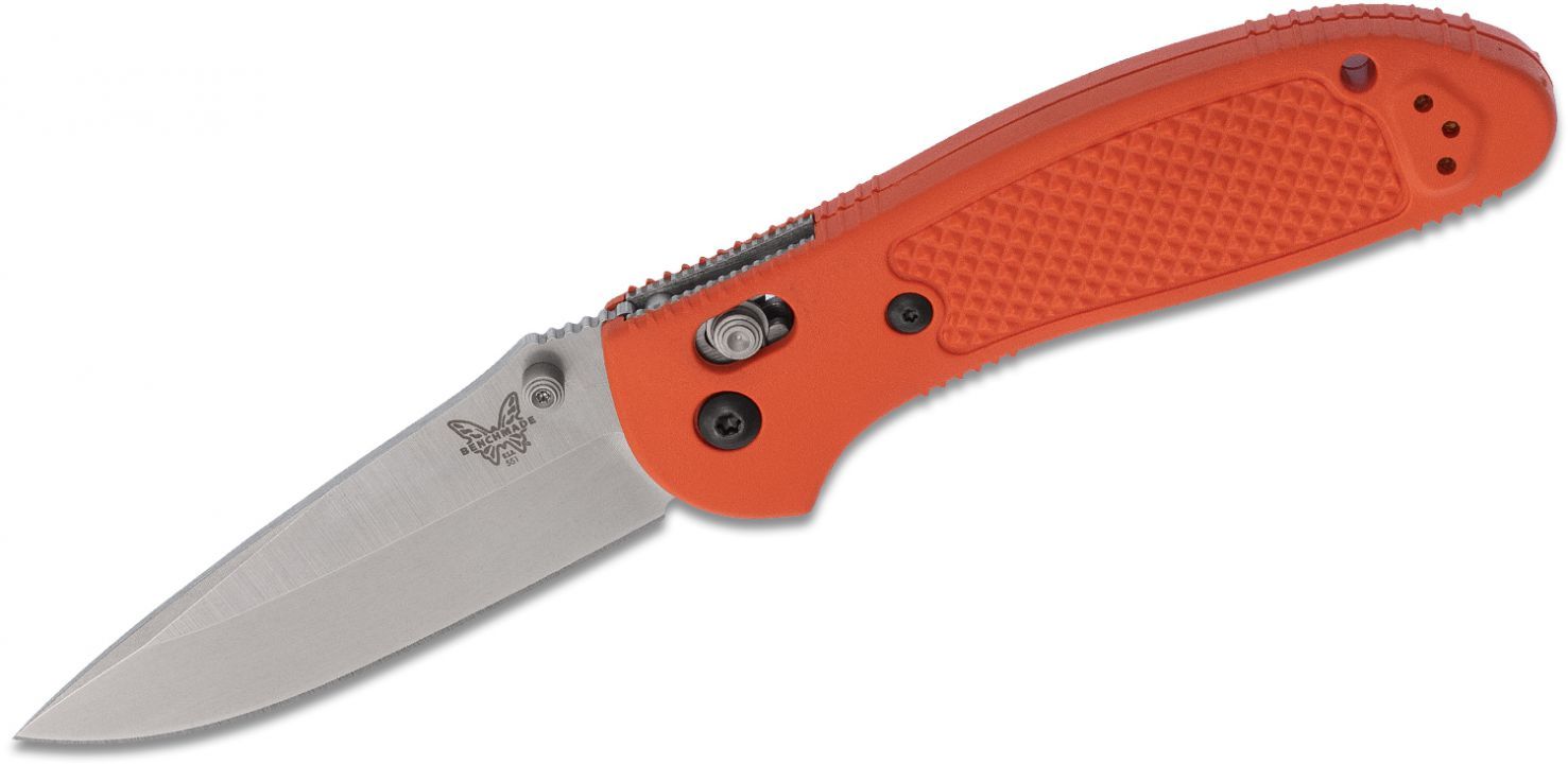 Нож складной Benchmade Griptilian 551 Series, Satin Finish S30V Blade, Orange Noryl GTX Handle - фото 1
