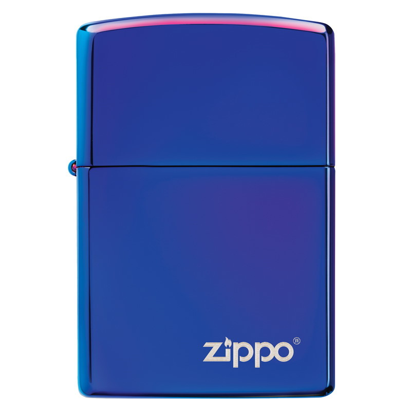 Зажигалка ZIPPO Classic с покрытием High Polish Indigo, латунь/сталь, синяя, глянцевая, 36x12x56 мм - фото 2