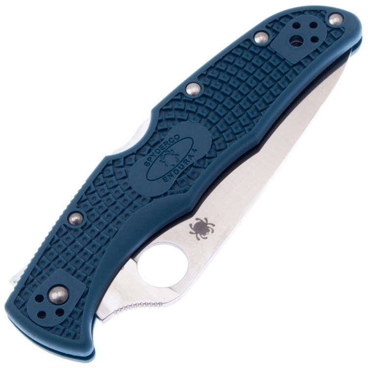 фото Складной нож spyderco endura 4, сталь k390, рукоять frn blue
