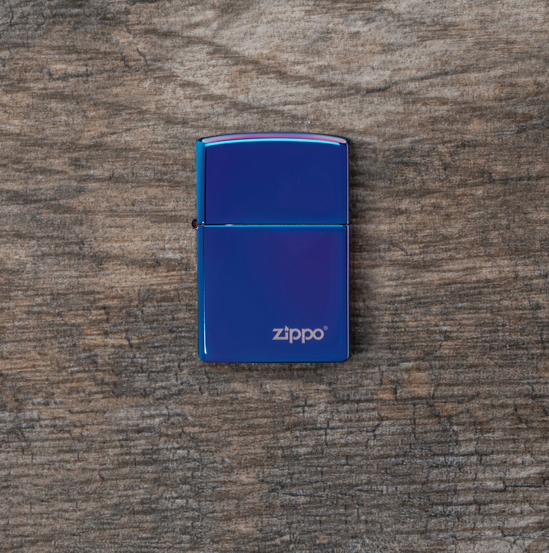 Зажигалка ZIPPO Classic с покрытием High Polish Indigo, латунь/сталь, синяя, глянцевая, 36x12x56 мм - фото 6