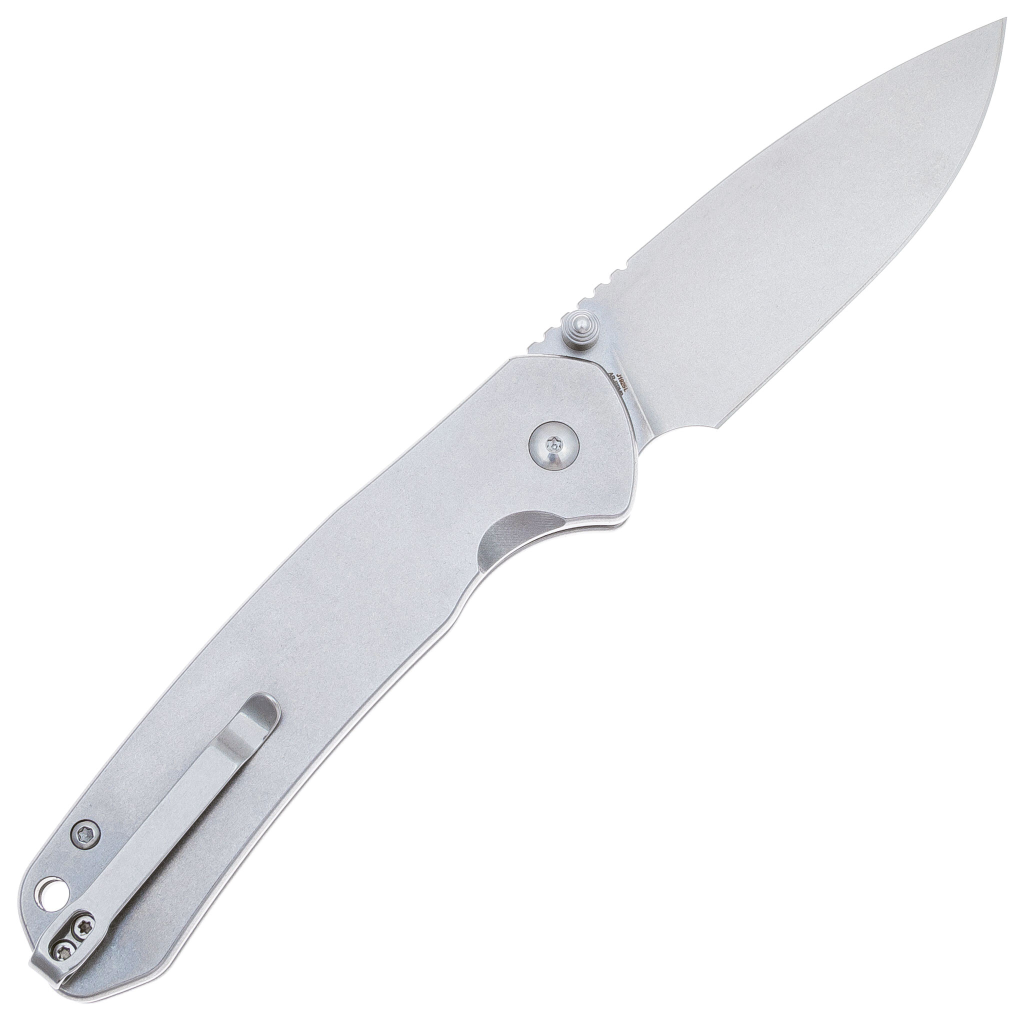 Складной нож CJRB Pyrite Large, сталь AR-RPM9, рукоять сталь - фото 2