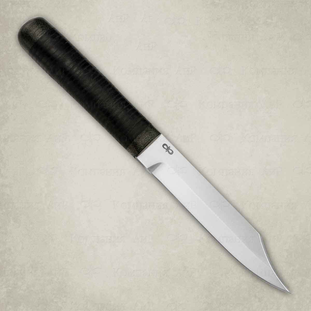 Нож туристический АиР Засапожный-1, сталь 100х13м, рукоять кожа, Бренды, АиР