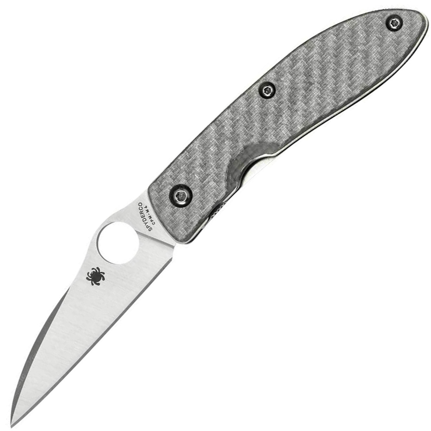 Нож складной Air™ (дизайнер Gayle Bradley) Spyderco 159GFP, сталь CPM-M4 Satin Plain, рукоять термопластик/титан серый
