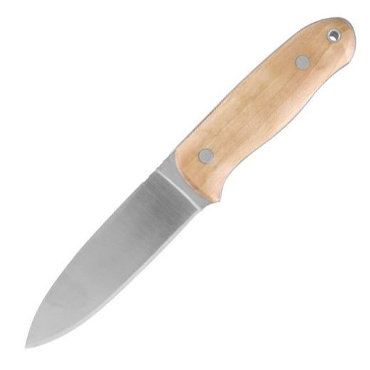 Нож с фиксированным клинком Brusletto Rondane, сталь 440C, рукоять карельская береза