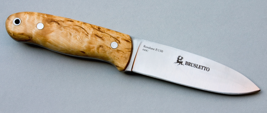Нож с фиксированным клинком Brusletto Rondane, сталь 440C, рукоять карельская береза от Ножиков