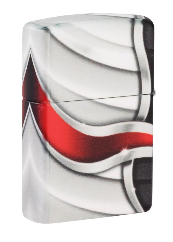Зажигалка ZIPPO Flame Design White Matte, латунь/сталь, 38x13x57 мм - фото 2