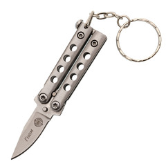 Фото Нож-бабочка (балисонг) Гном, сталь 420, светлый