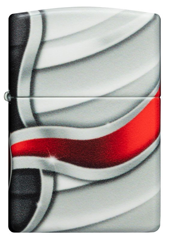Зажигалка ZIPPO Flame Design White Matte, латунь/сталь, 38x13x57 мм - фото 3