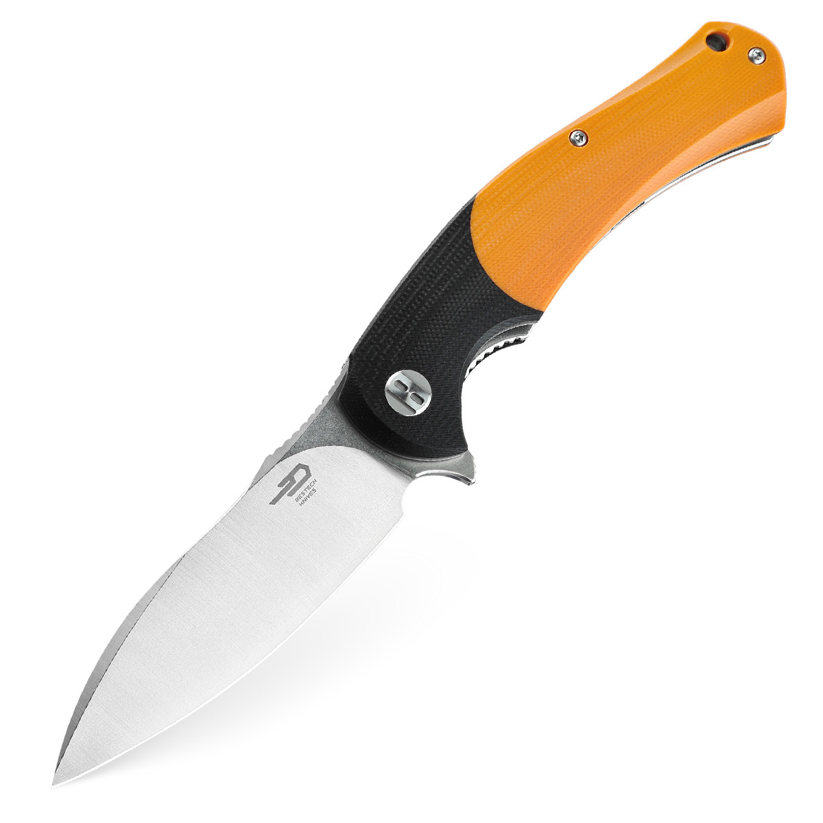 Складной нож Bestech Penguin, сталь D2, рукоять G10, оранжевый - фото 1
