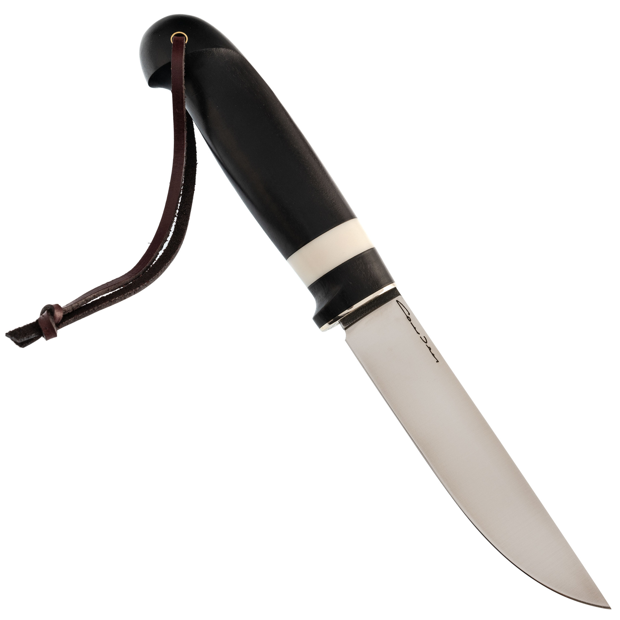 Нож Лиман, сталь N690, рукоять граб, кориан, скрим-шоу - фото 3