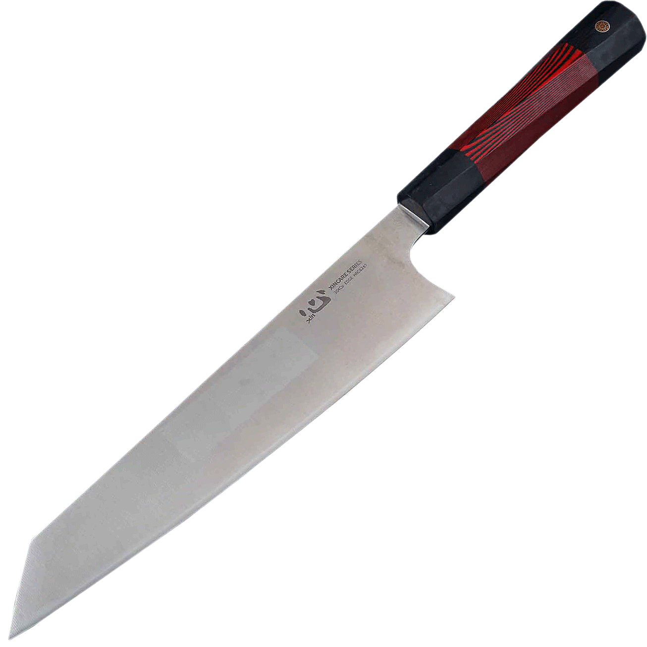 Нож кухонный Xin Cutlery Kritsuke Chef 213мм, сталь 304Cu, рукоять красно-черный G10