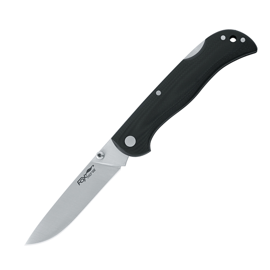 Складной нож Fox Meskwaki Tracker, сталь 440C, рукоять стеклотекстолит G-10, чёрный