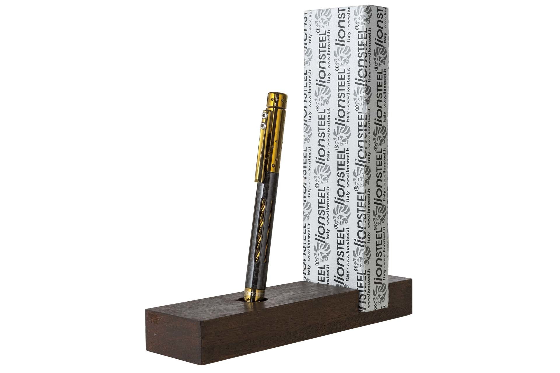 Тактическая ручка Lionsteel Nyala NY FC BRS, корпус карбон/титан, Bronze Shine. Фото №6