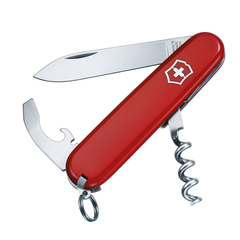 Фото Нож перочинный Victorinox Waiter, сталь X55CrMo14, рукоять Cellidor®, красный, 9 функций, 84мм