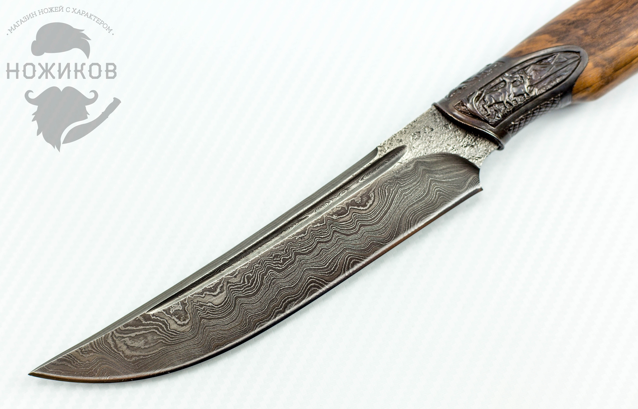 Кизлярский нож дамасская сталь Джанго