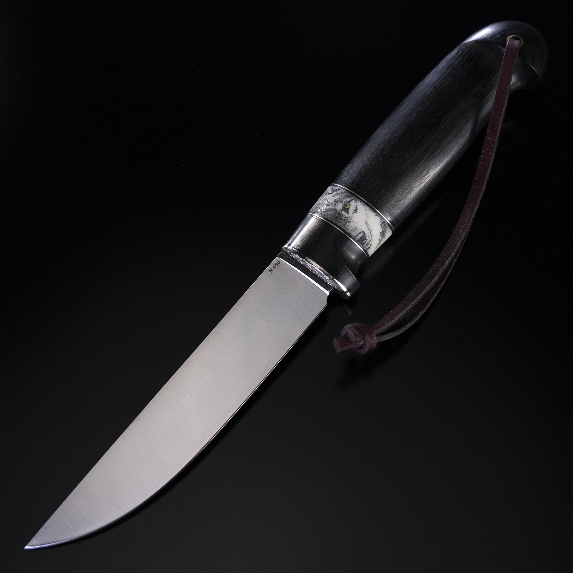 Нож Лиман, сталь N-690, граб