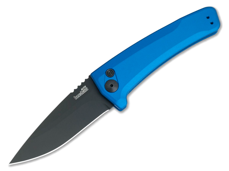 фото Полуавтоматический складной нож launch 3 - kershaw 7300blublk blue, сталь crucible cpm® 154, рукоять анодированный алюминий, синий