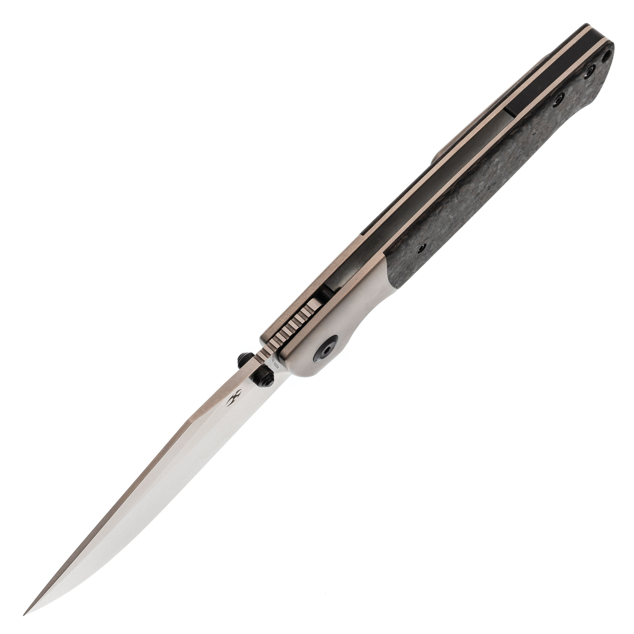 фото Складной нож kansept knives shikari, сталь cpm-20cv, титан/карбон