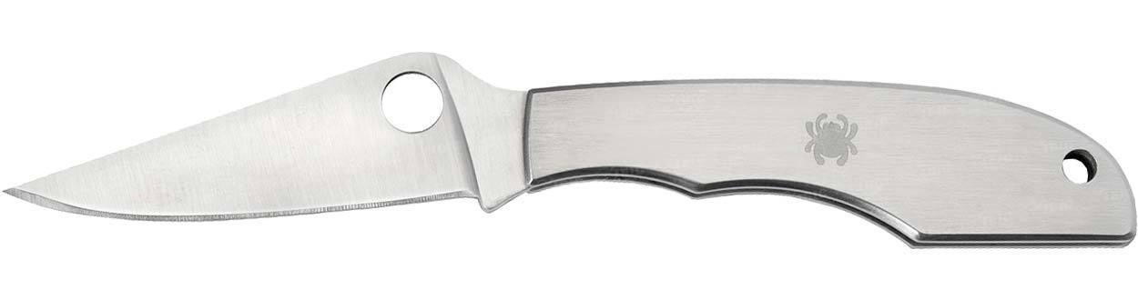 Складной нож-брелок Grasshopper Spyderco C138P, сталь Sandvik™ 12C27, рукоять нержавеющая сталь - фото 9