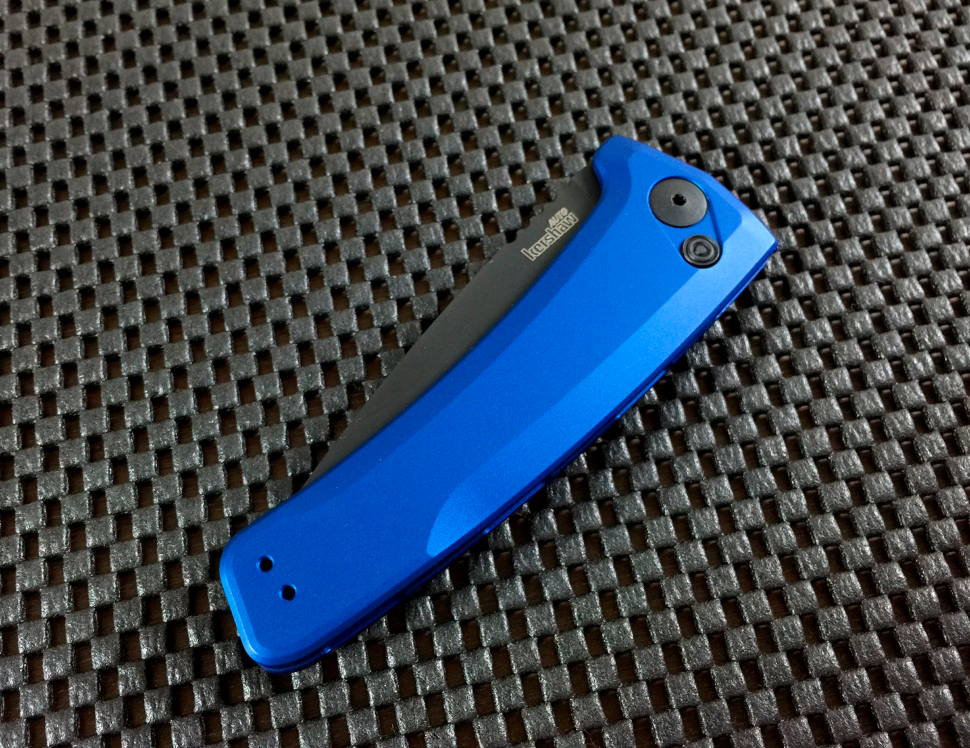 фото Полуавтоматический складной нож launch 3 - kershaw 7300blublk blue, сталь crucible cpm® 154, рукоять анодированный алюминий, синий