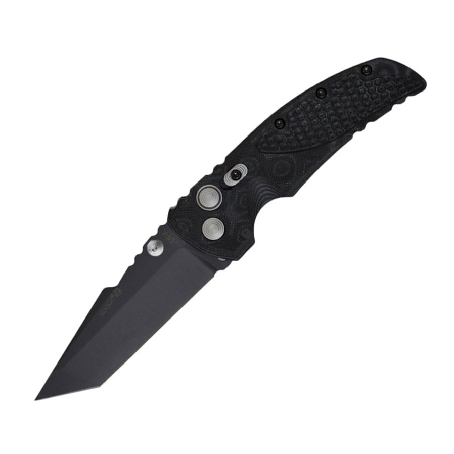 фото Нож складной hogue ex-01 black tanto, сталь 154cm, рукоять стеклотекстолит g-mascus®, чёрный