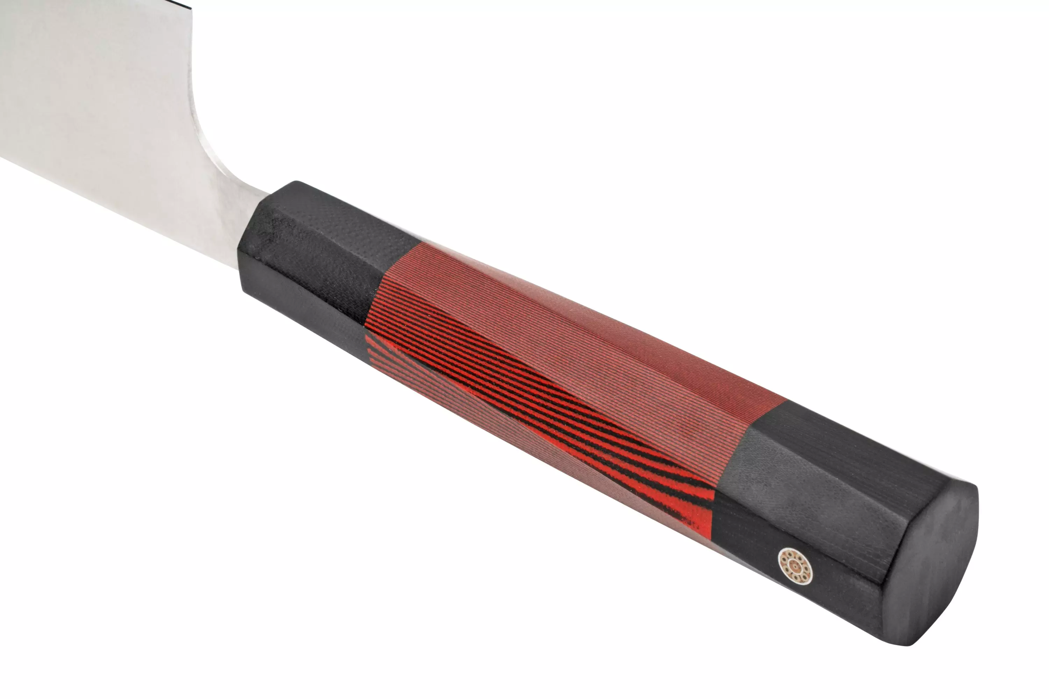 Нож кухонный Xin Cutlery Kritsuke Chef 213мм, сталь 304Cu, рукоять красно-черный G10 - фото 5