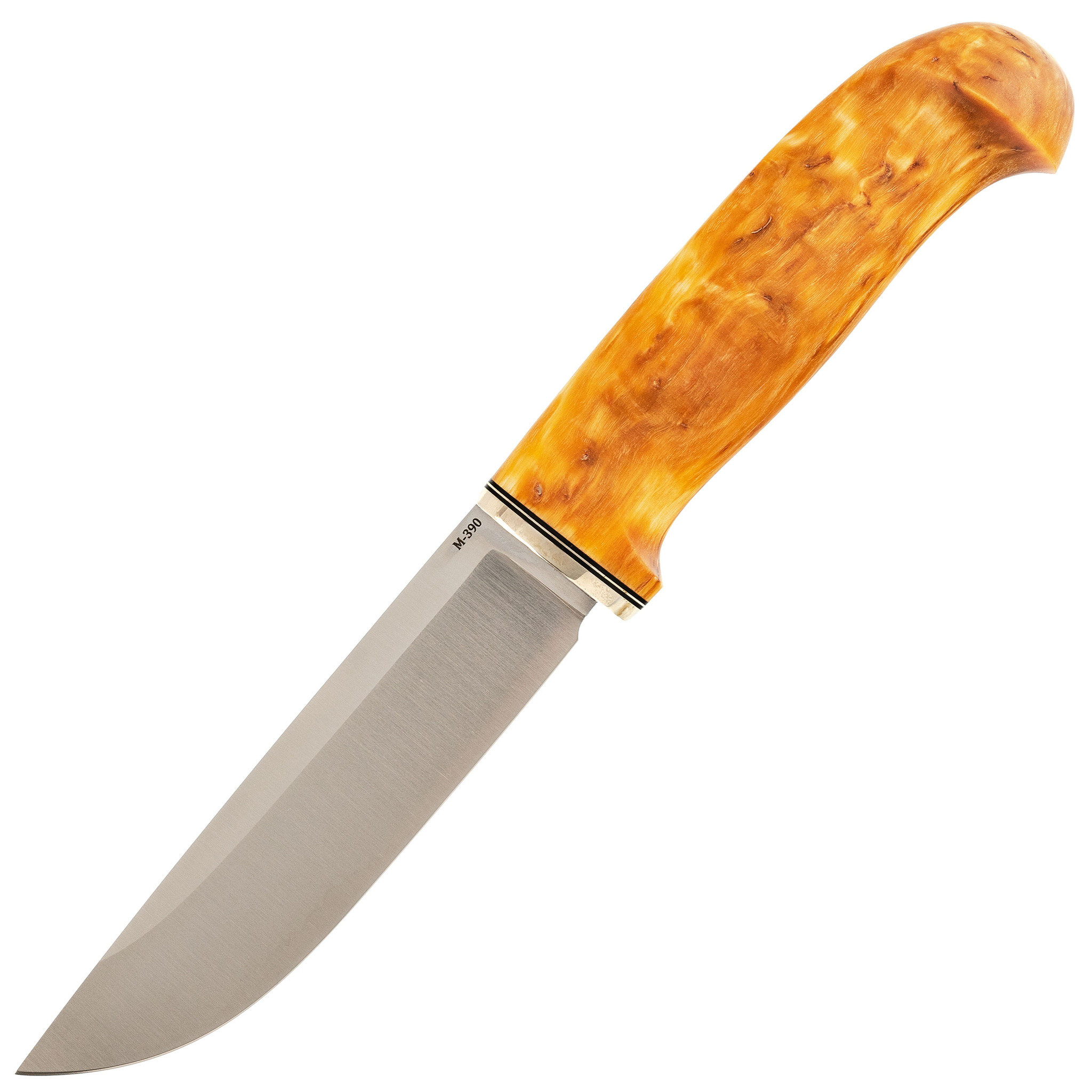 Нож Лиман, сталь М390, карельская береза